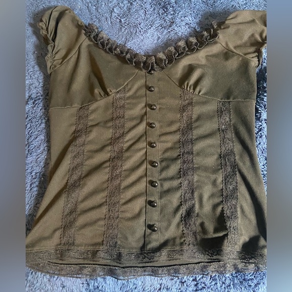 Gothic lace dress shirt size M - Picture 1 of 3